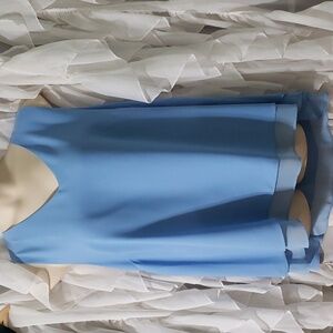 Csto. NWOT.   Blue: V-Neck; Lined; High-Low; Sleeveless Top. Size 22/24.